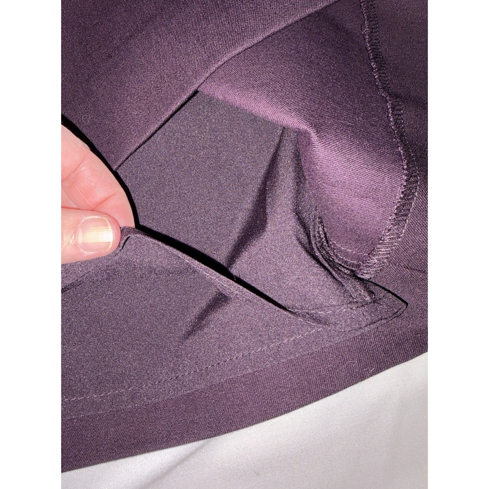 Banana Republic Dark‎ Purple Pencil Skirt Size 4 Academia Career Back zip Sexy - Picture 3 of 9